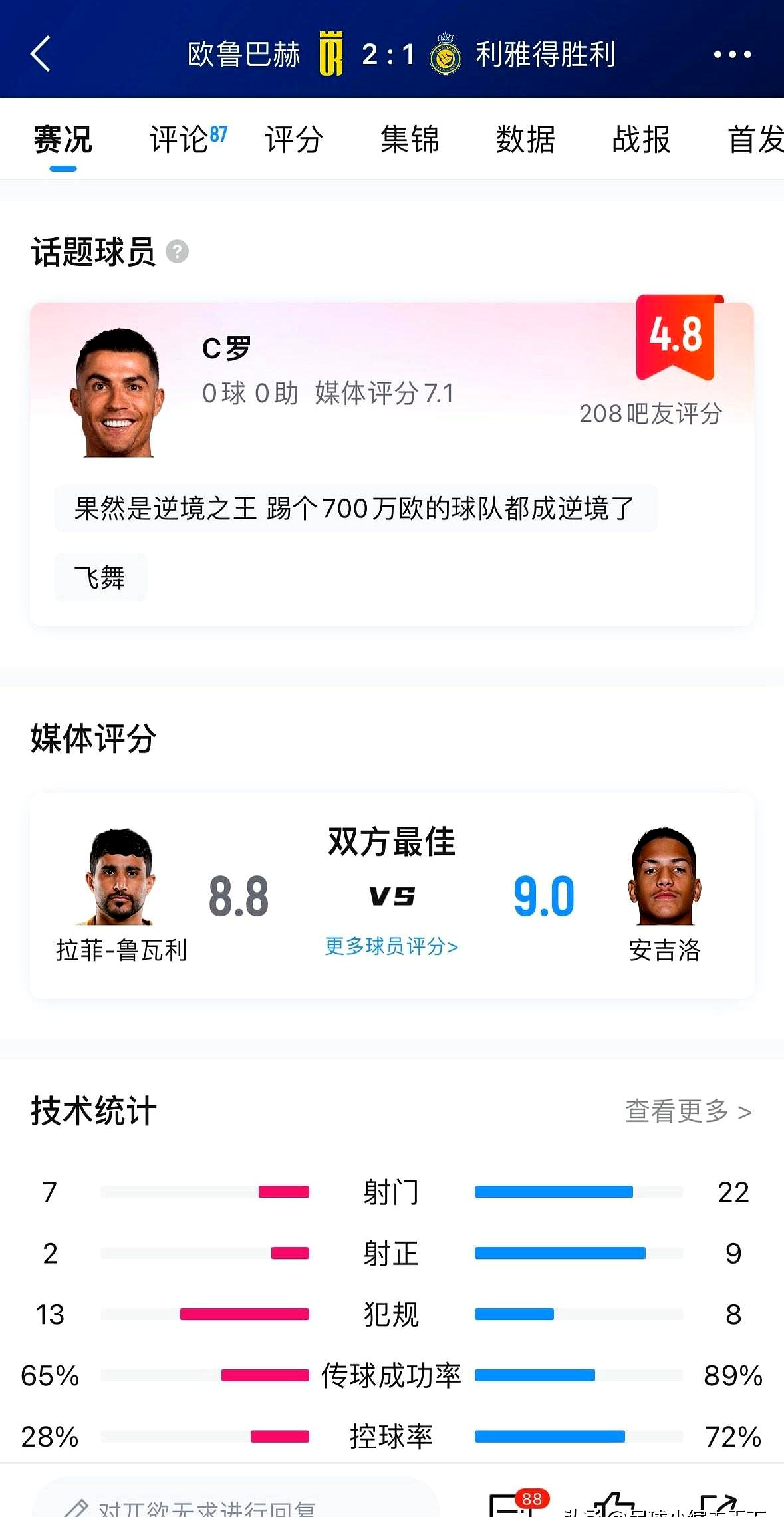 关键球员在比赛中发挥稳定，稳定比赛节奏